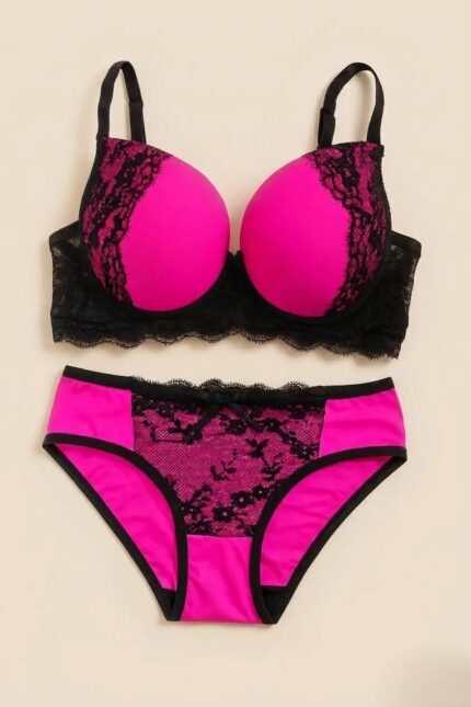 طقم لانجري فوشيا